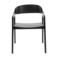 Silla Nórdica Soho de Roble con Brazos | Diseño Minimalista Escandinavo