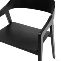 Cadeira de carvalho nórdico com braços Soho | Design minimalista escandinavo