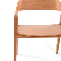 Silla Nórdica Soho de Roble con Brazos | Diseño Minimalista Escandinavo