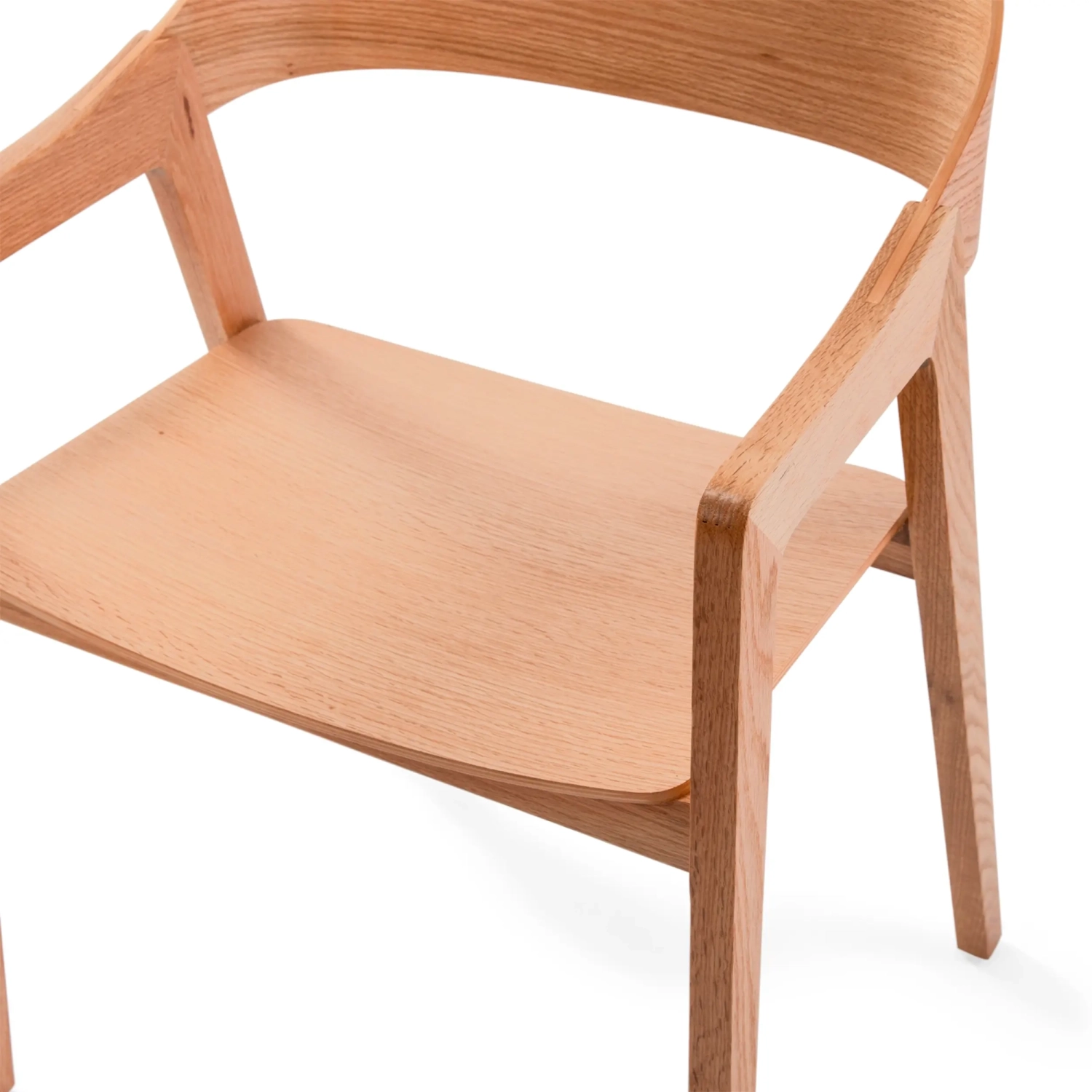 Cadeira de carvalho nórdico com braços Soho | Design minimalista escandinavo
