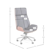 Nordisk kontorsstol - Kontorsstolar i läder - Designermöbler