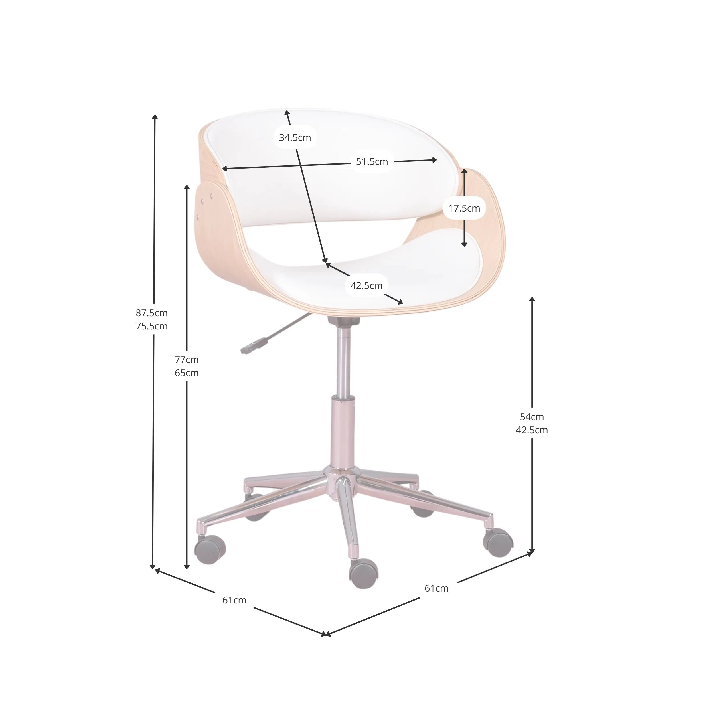 Burrow Office Chair - Sedie da ufficio in legno - Mobilie Design