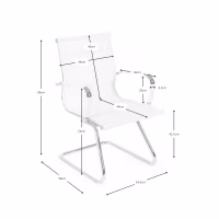 Sedia Mesh Lowback Fixed Edition | Sedia per riunioni moderna e traspirante