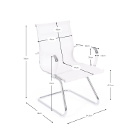 Silla Mesh Lowback Fixed Edition | Silla de reunión transpirable y moderna