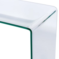 Ice Console Console Table : 12 mm transparent tempered glass