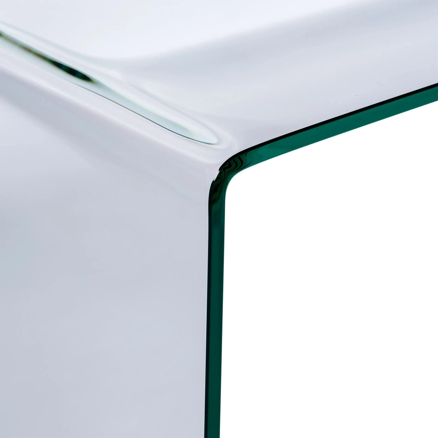Tavolo consolle Ice Console: vetro trasparente temperato da 12 mm
