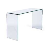 Ice Console Console Table : 12 mm transparent tempered glass