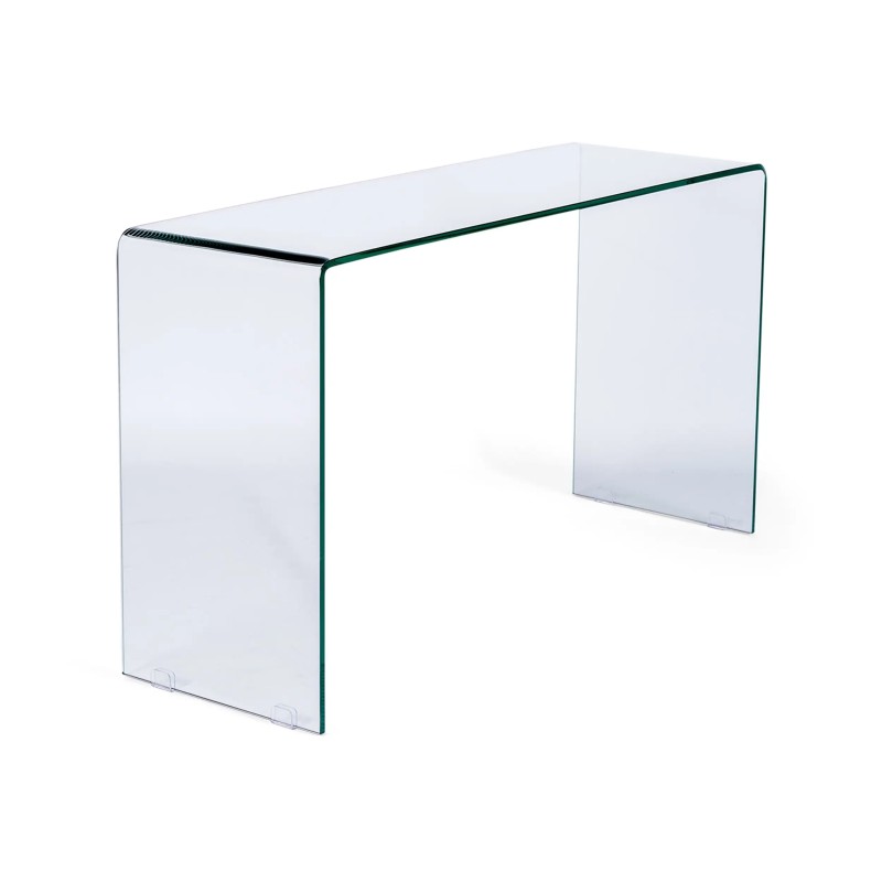 Konsolbord Ice Console : 12 mm klart härdat glas