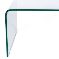 Table basse Coffee Ice : verre trempé transparent de 12 mm