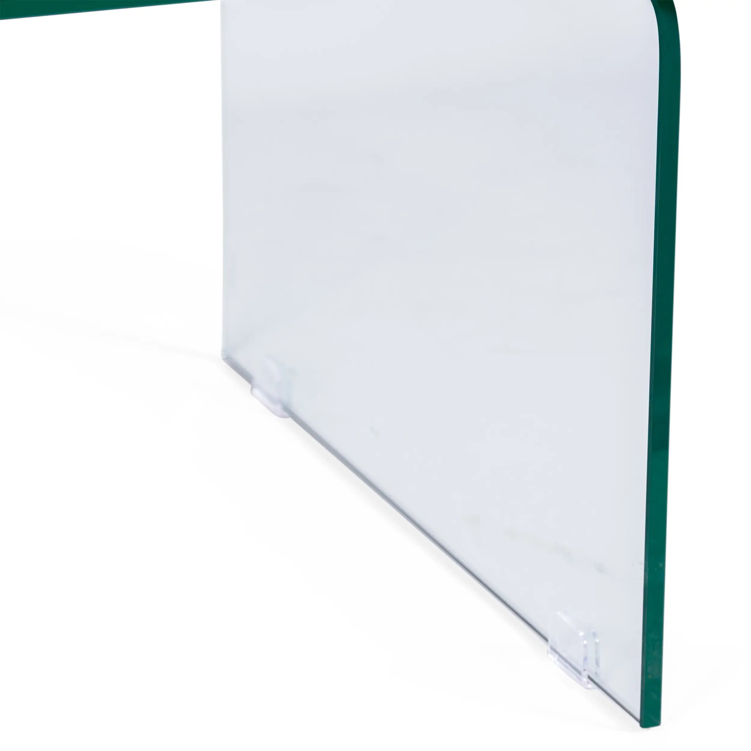 Tavolino Coffee Ice : vetro temperato trasparente da 12 mm