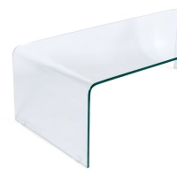 Mesa de centro Coffee Ice | Cristal templado transparente 12 mm