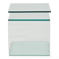 Winter Side Table : Side table and coffee table in tempered glass