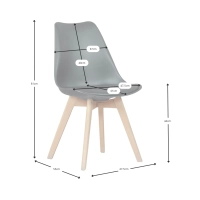 Sedia Tower Verona : design da pranzo iconico e moderno scandinavo 