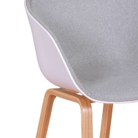 Silla Nórdica Daxer Tapizada en Algodón - Mueble Design