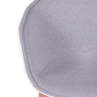 Daxer Duvet Chair gepolstert in Baumwolle - Mobelarium