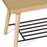 Bristol Beech Wooden Bench Scandinavian - Mueble Design