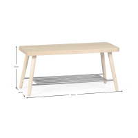 Panchina Bristol in faggio Scandinavo - Mobilie Design