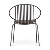 Sedia in metallo Bali - Robusta e moderna per uso interno ed esterno - - Bali Mobilie Design