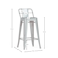 Replica Tolix jakkara 66 cm - Mobelarium