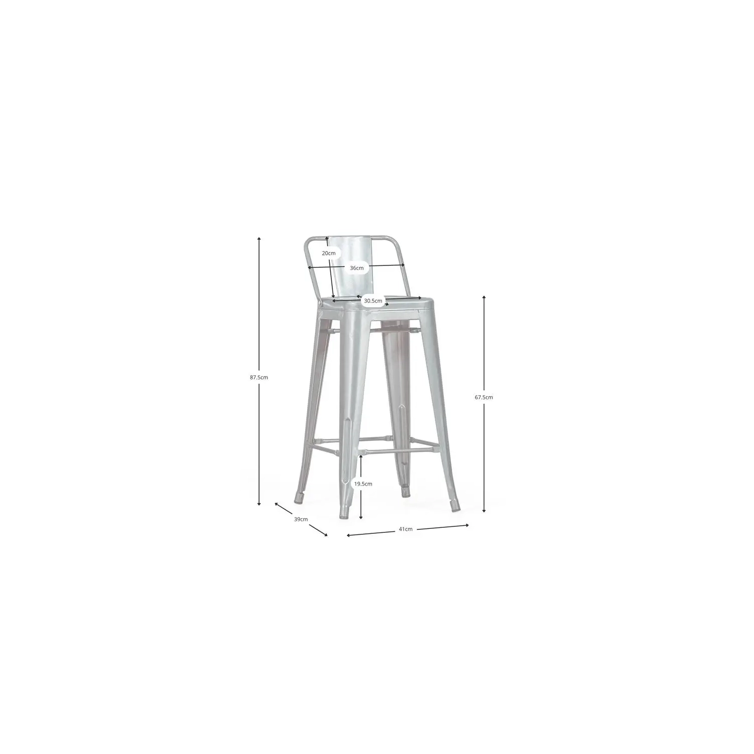 Replica Tolix kruk 66 cm - Mobelarium