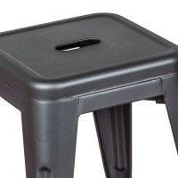 Taboret industrialny Bistro 45CM Matt - Industrialne krzesła i taborety
