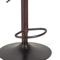 Sgabello Burrow Noce di sollevamento - Cuscino in similpelle nera - Stile Scandinavo