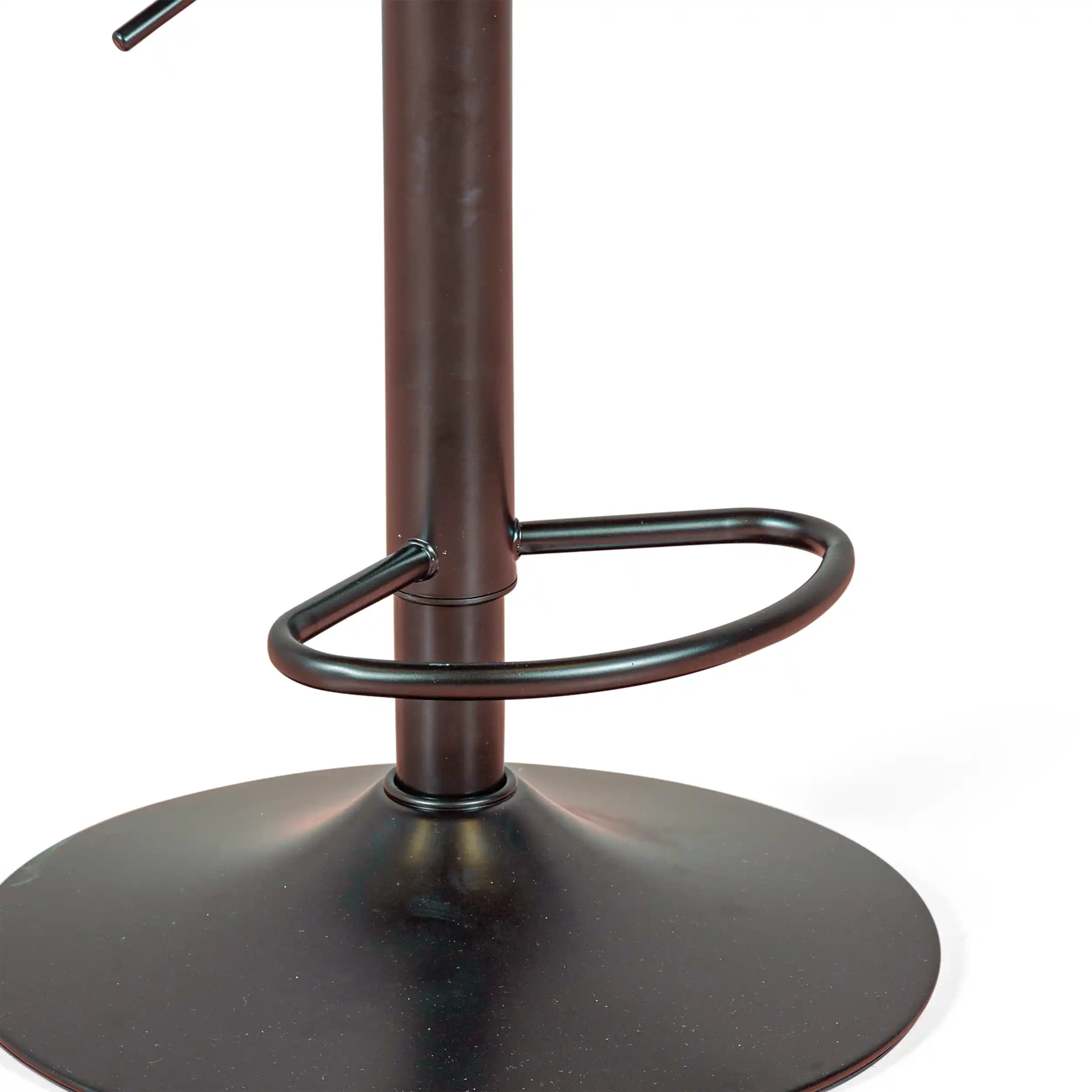 Sgabello Burrow Noce di sollevamento - Cuscino in similpelle nera - Stile Scandinavo