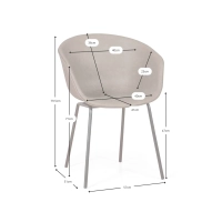 Denver Kunstleder-Polstersessel - Industrielles Design und Komfort
