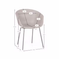 Sedia imbottita in similpelle Denver - Design industriale e comfort