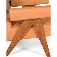 Sedia lounge comfort Compass - Eleganza retrò vintage - Mobilie Design