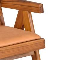 Poltrona lounge Compass - Retro-vintage in pelle italiana - - Mobilie Design