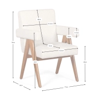 Sedia Compass - Design vintage e retrò in legno di teak - Mobilie Design