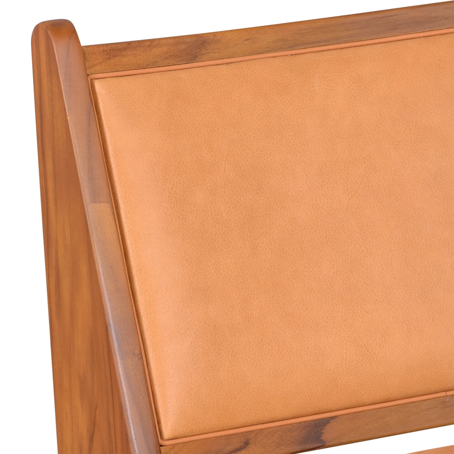 Lounge-Sessel Compass gepolstert in Holz und Leder - Mobelarium