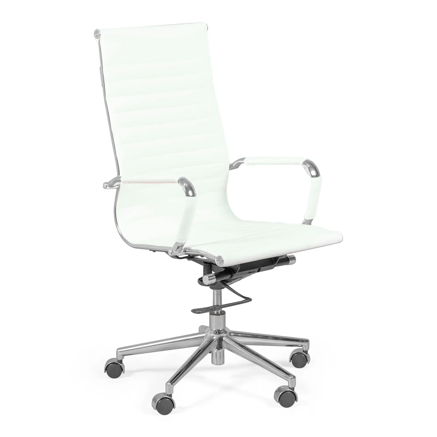 Pracovní kancelářská židle s vysokým opěradlem | Ergonomie a moderní design v imitaci kůže