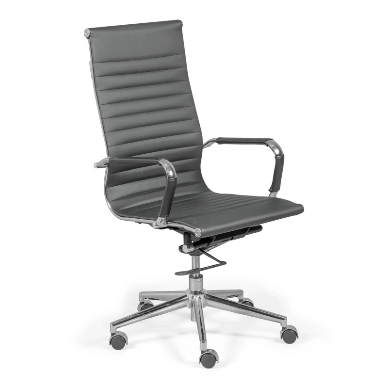 Task high back office chair : Ergonomics and modern design in eco-leather