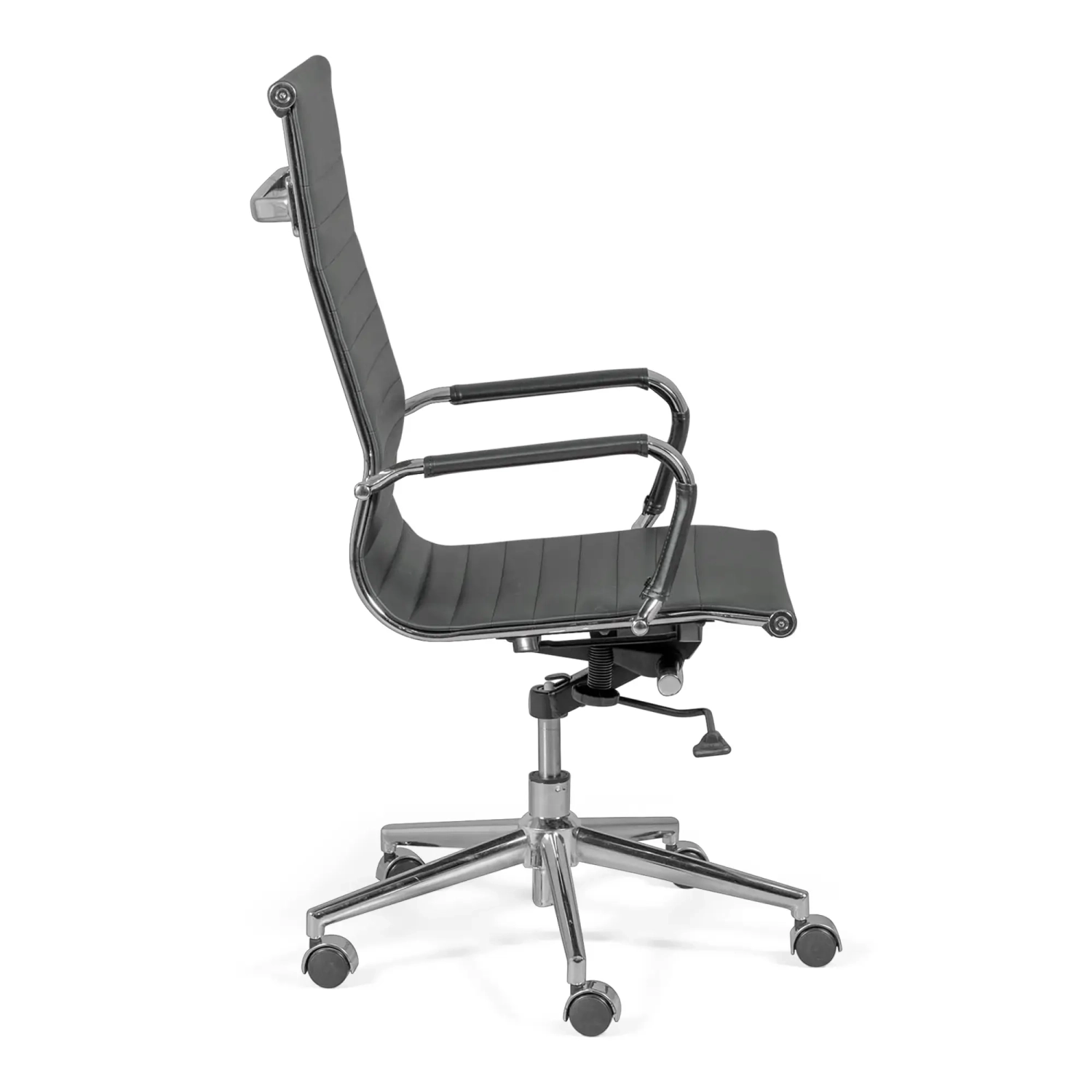 Toimistotuoli korkealla selkänojalla | Ergonomia ja moderni muotoilu keinonahkaa