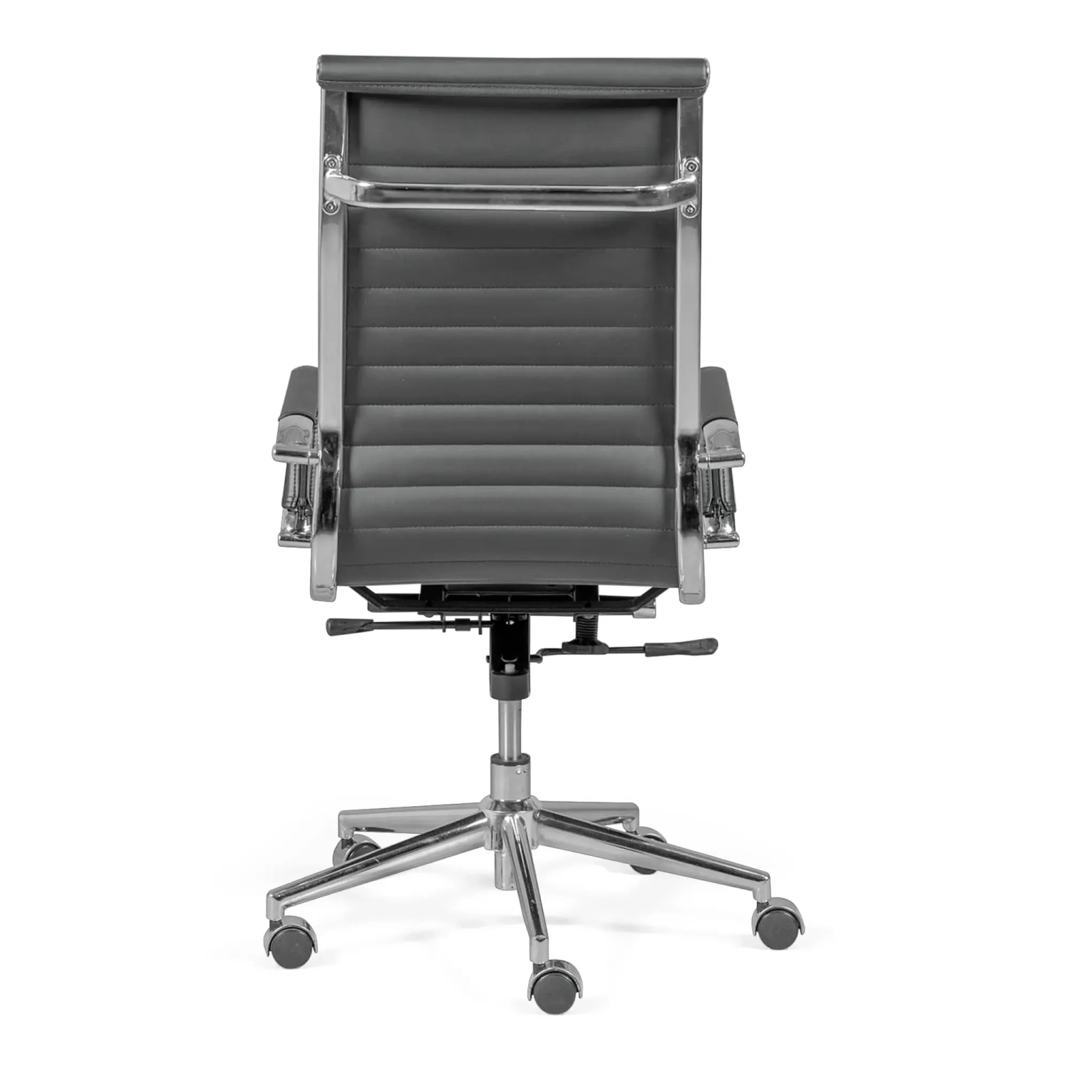 Kontorsstol med högt ryggstöd | Ergonomi och modern design i läderimitation