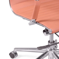Cadeira de escritório de trabalho com encosto alto | Ergonomia e design moderno em imitação de pele