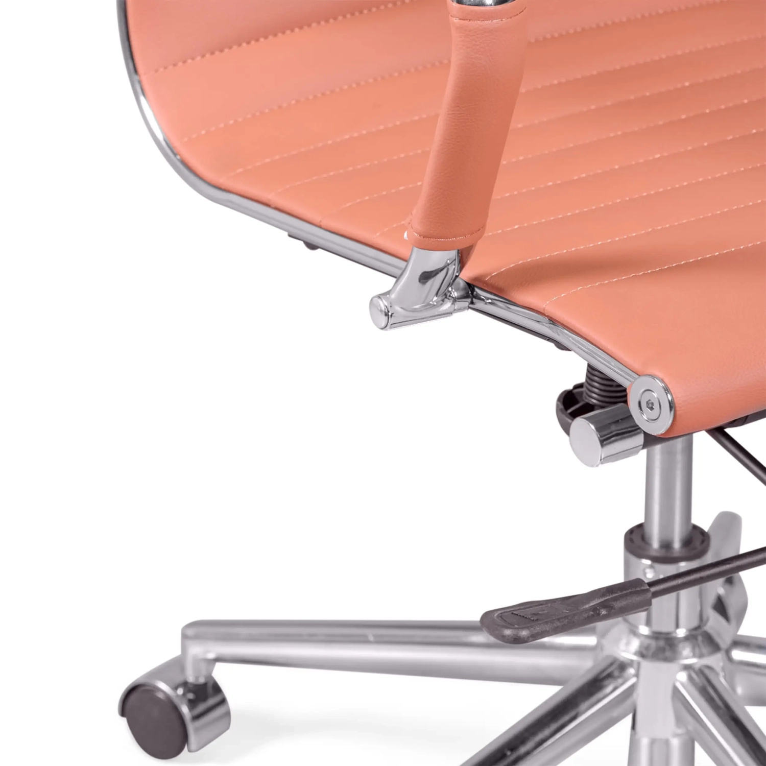 Kontorsstol med högt ryggstöd | Ergonomi och modern design i läderimitation