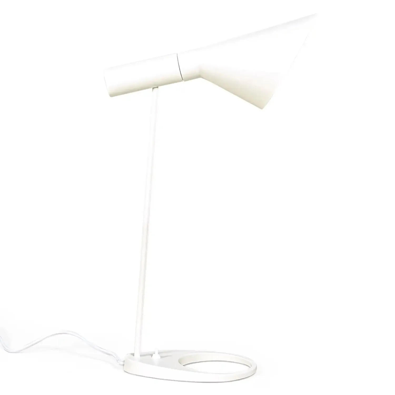 Lampada da tavolo Jhon | Design ispirato ad Arne Jacobsen in acciaio