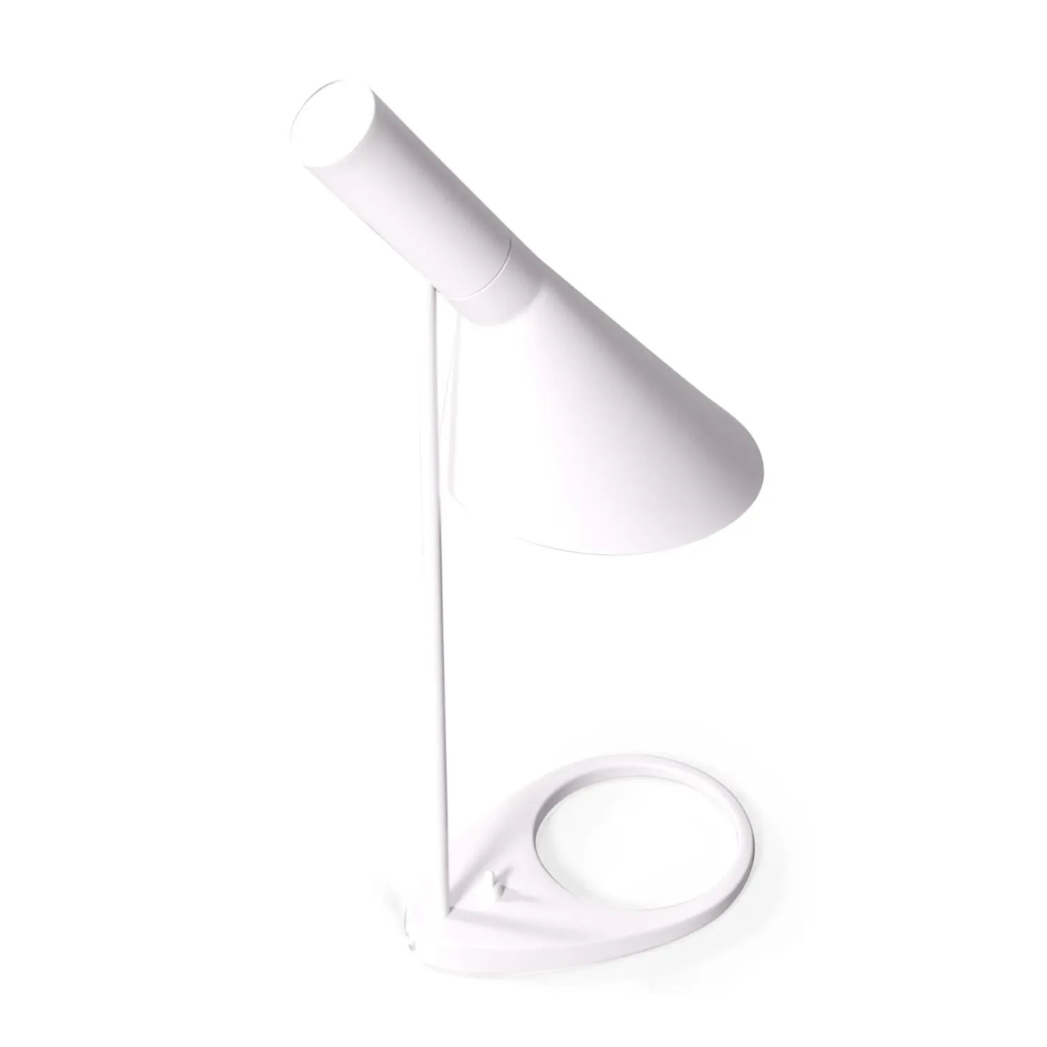 Lampada da tavolo Jhon | Design ispirato ad Arne Jacobsen in acciaio