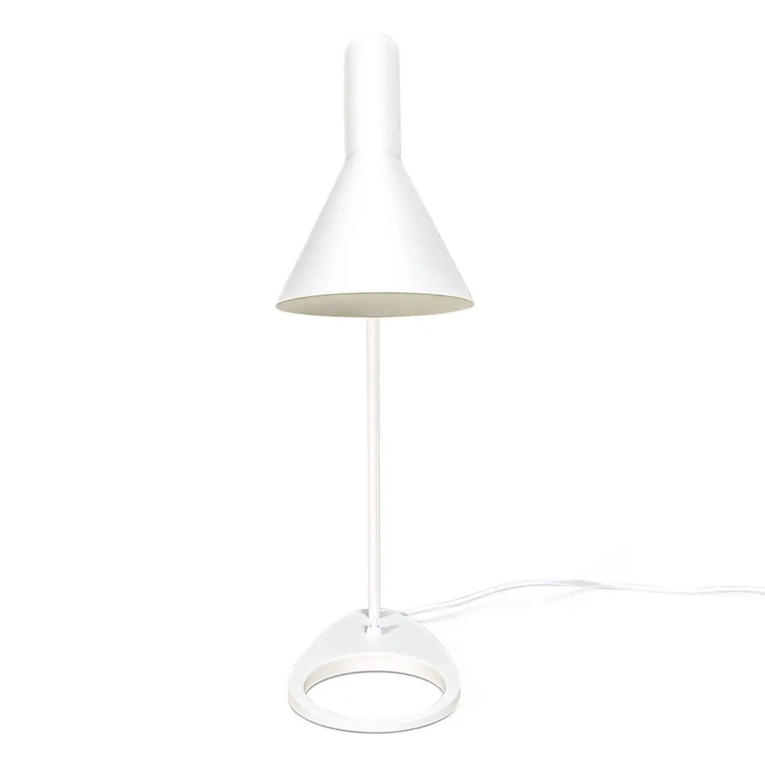 Lampada da tavolo Jhon | Design ispirato ad Arne Jacobsen in acciaio