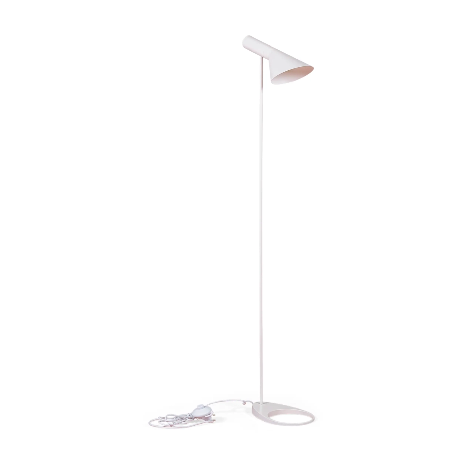 Lampa podłogowa Jhon | Stalowy design inspirowany Arne Jacobsenem