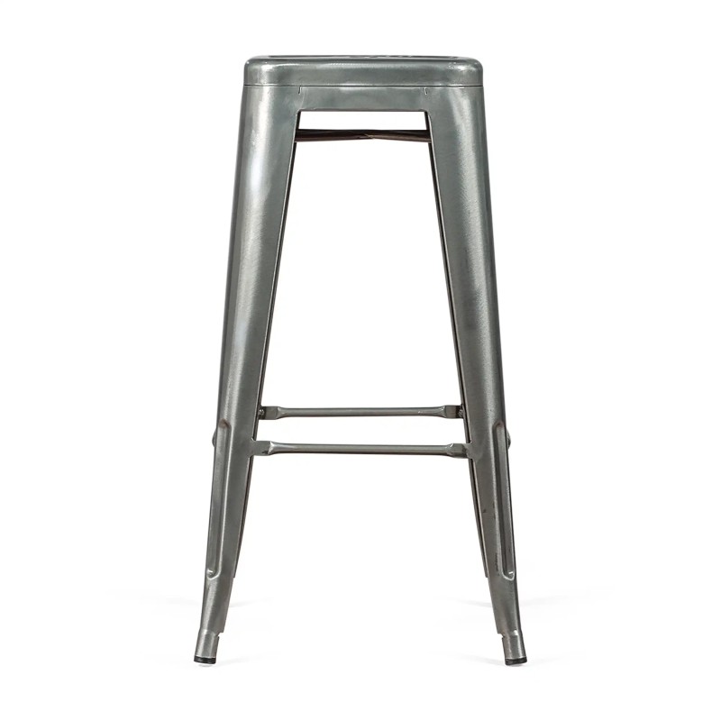 Jakkara teollinen Bistro 76 cm | Kirkas teräs pinottava