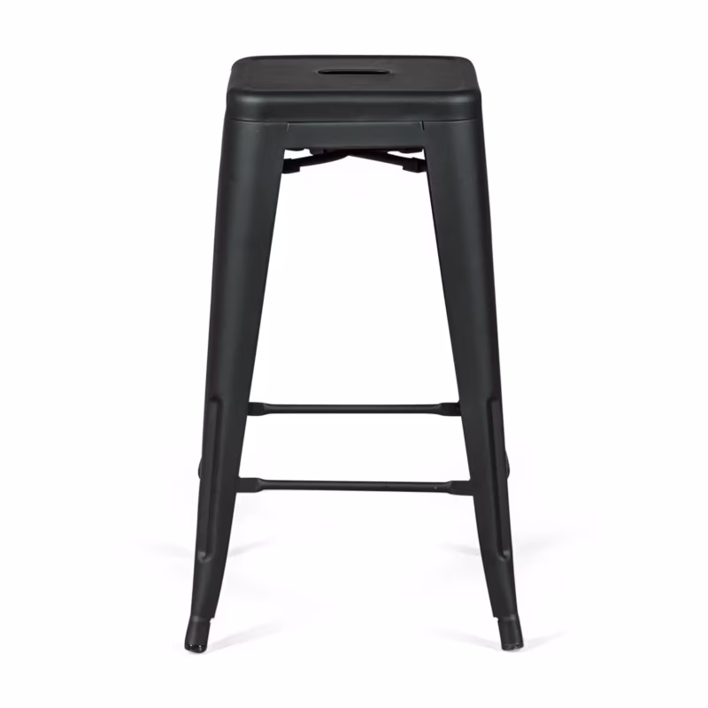 Barstol industriell Bistro 66 cm | Stål stapelbar blank eller matt