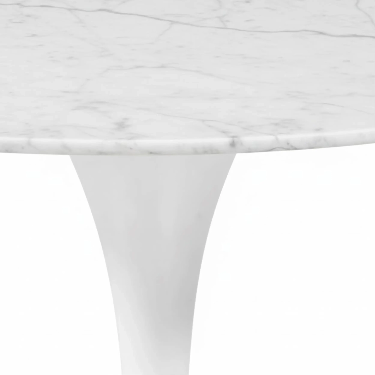 Ovale Tafel Tulip 199 cm Carrara Marmer | Saarinen Ontwerp voor Luxe Eetkamers