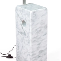 Manhattan Kronleuchter aus Stahl und Carrara-Marmor | Moderne Designbeleuchtung