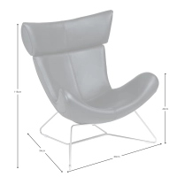Emola Židle v italské kůži : Moderní křeslo v prvotřídním designu