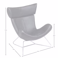 Sedia Emola in pelle italiana: poltrona moderna dal design pregiato