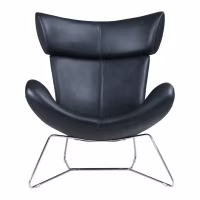 Sedia Emola in pelle italiana: poltrona moderna dal design pregiato